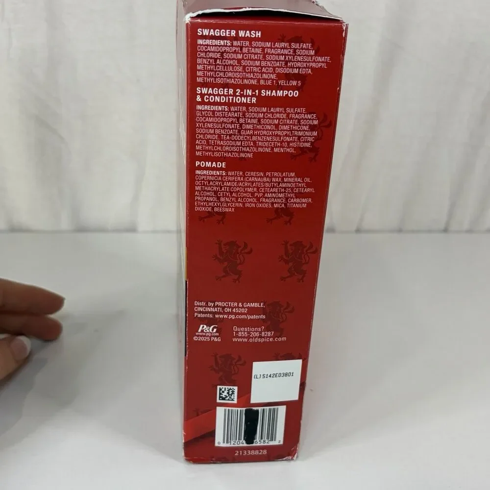 Old Spice Swagger Holiday Pack Gift Set - 2in1 Shampoo, Pomade & Body Wash